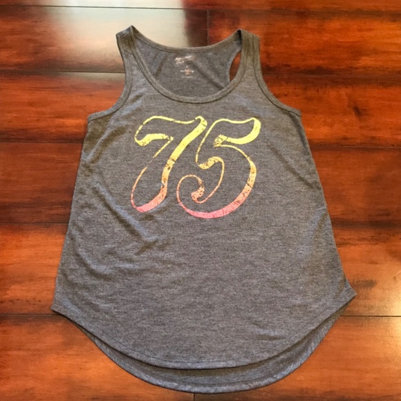Gray Arizona Jeans tank top with 75 on the front, SZ Small , NWOT - Picture 2 of 4